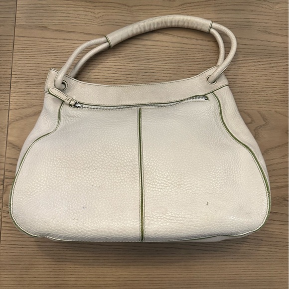 Cole Haan Leather White and Green Women's Bag - Picture 2 of 5
